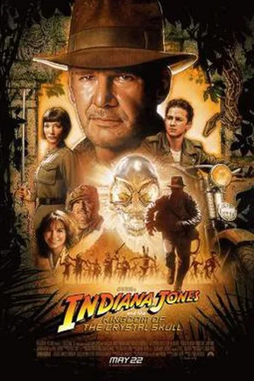 Постер фильма «Индиана Джонс и Королевство хрустального черепа» (2008)